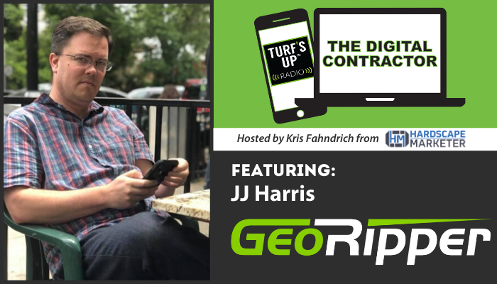JJ Harris with GeoRipper, Digital Contractor Show Interview on Turf's Up Radio