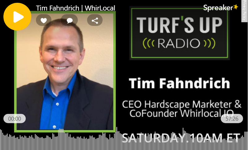 WhirLocal.io Co-founder & CEO, Tim Fahndrich, interviewed on Landscape Tech Podcast