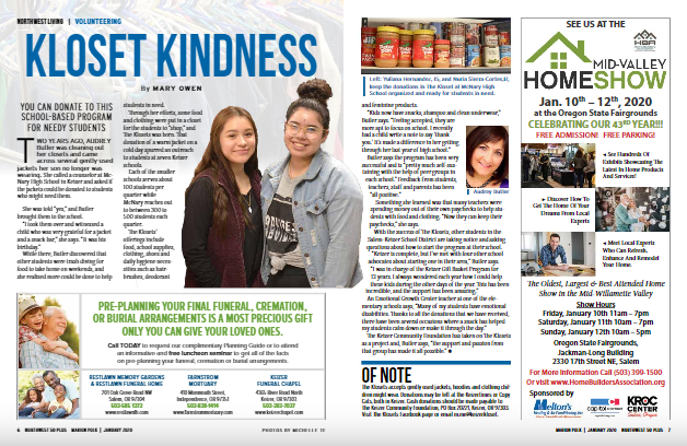 KCF's The Klosets featured in Northwest 50 Plus