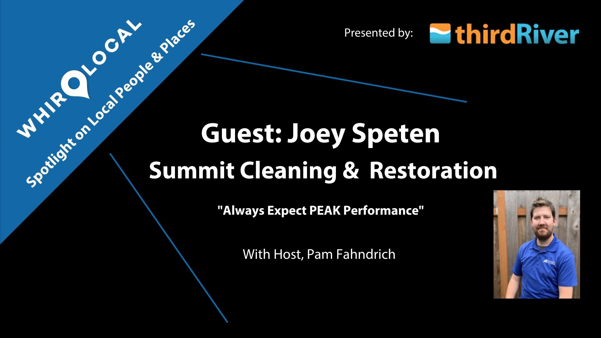 Joey Speten with Summit Cleaning & Restoration on helping the local community over the past 12 months