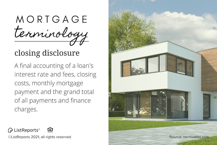 Closing Disclosure - Mortgage Terminology