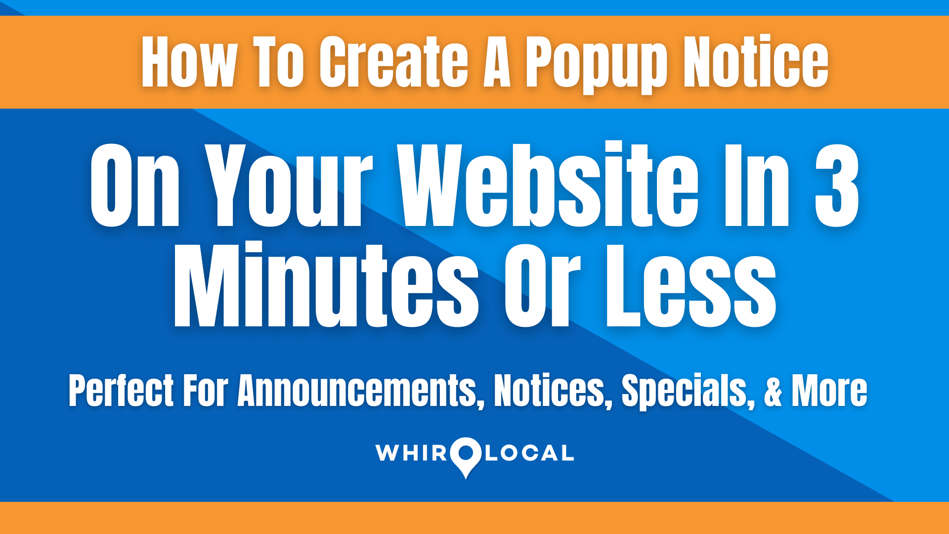 [New Video] How to create a popup on your website in 3 minutes or less