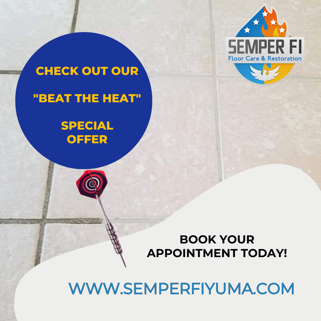 Cool Down and Clean Up! Special Limited Time Offer From Semper Fi Floor Care & Restoration