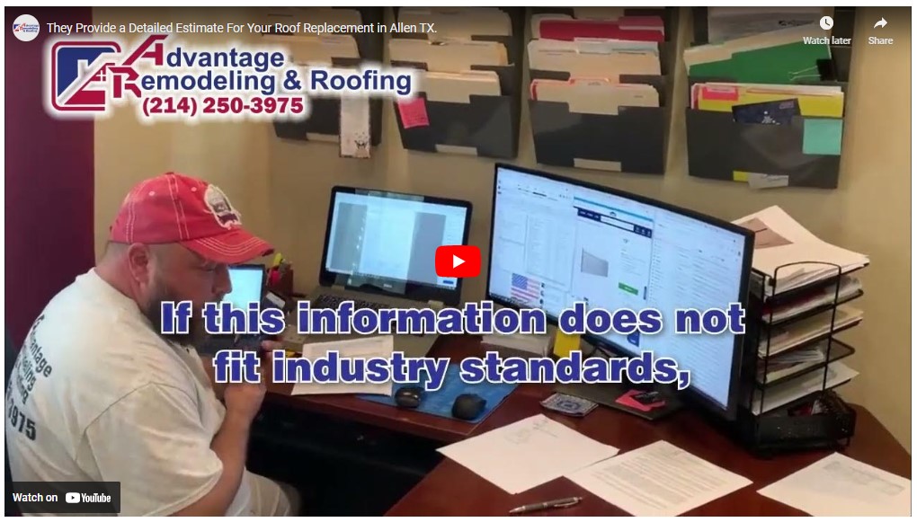 They Provide a Detailed Estimate For Your Roof Repairs in Allen TX.