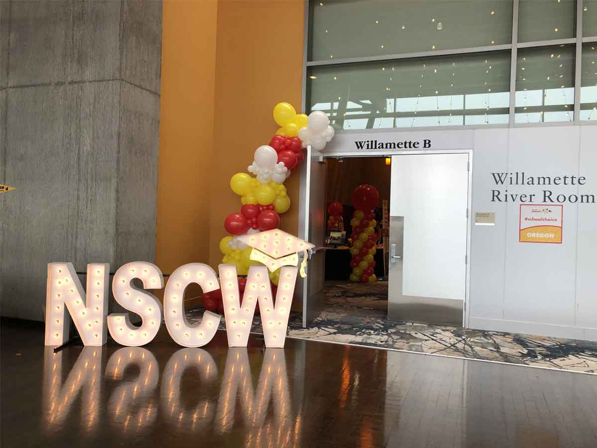 National School Choice Week Balloon Decorations & Marquee Letters