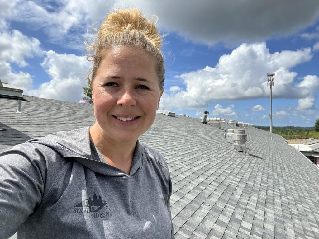 Sara Klindtworth owner of Solid Roofing NW