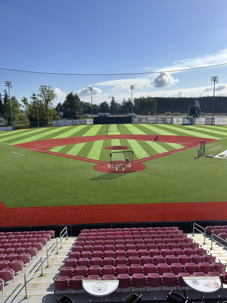 Salem-Keizer Volcanoes Stadium - New Turf Field - Home of the Salem-Keizer Volcanoes - part of the Maverick's League