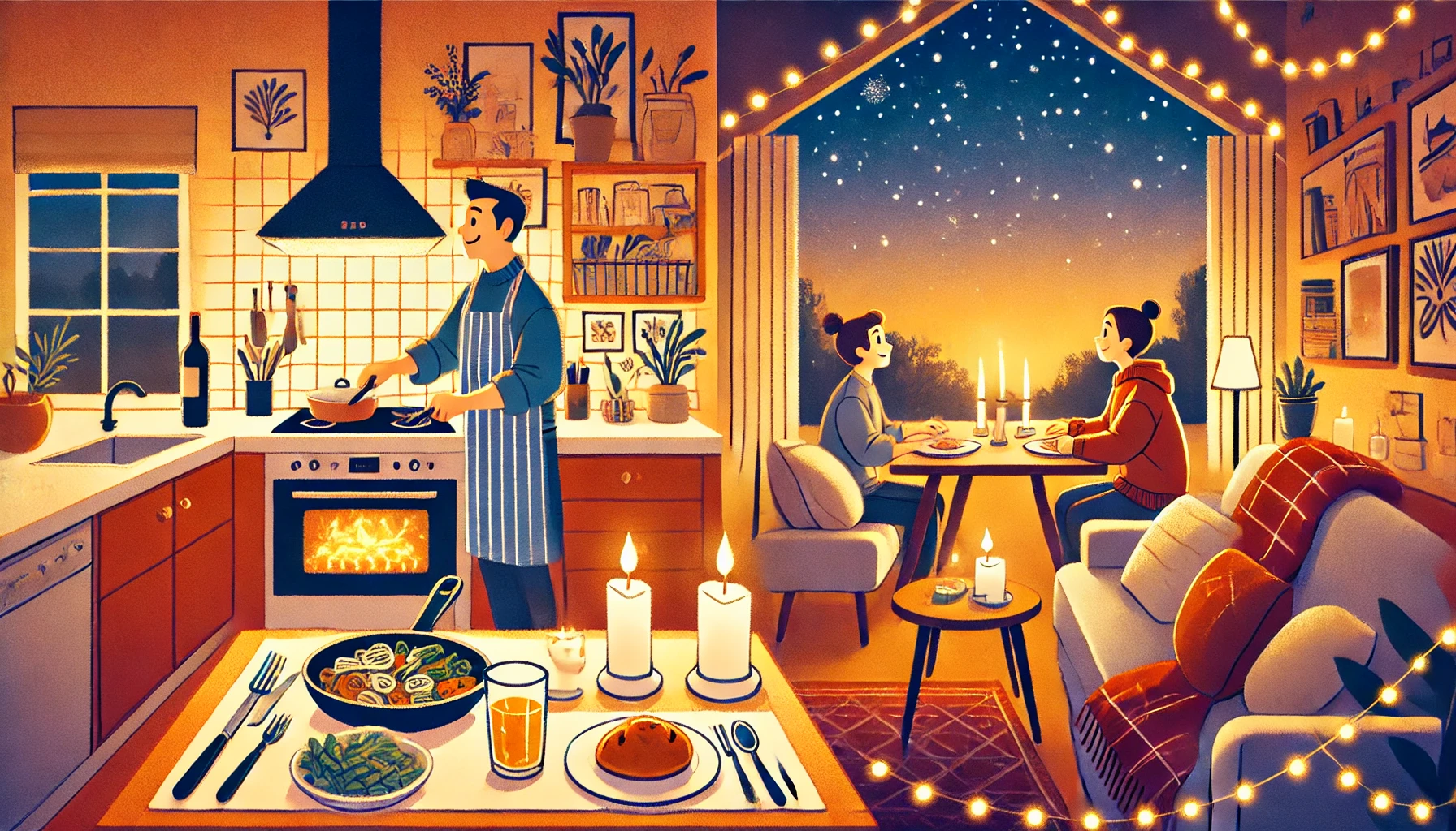 Fun and Romantic Ideas for an At-Home Date Night