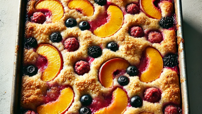 Farm-to-Table Delight: Savor the Flavors of Cabot with Fresh Peach and Berry Cobbler