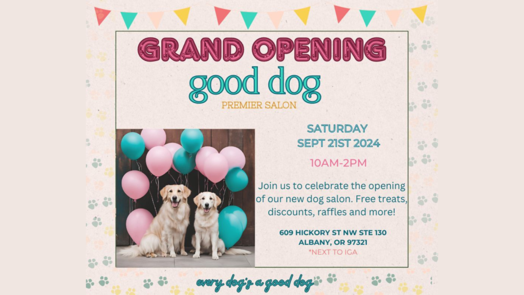 good dog premier salon grand opening