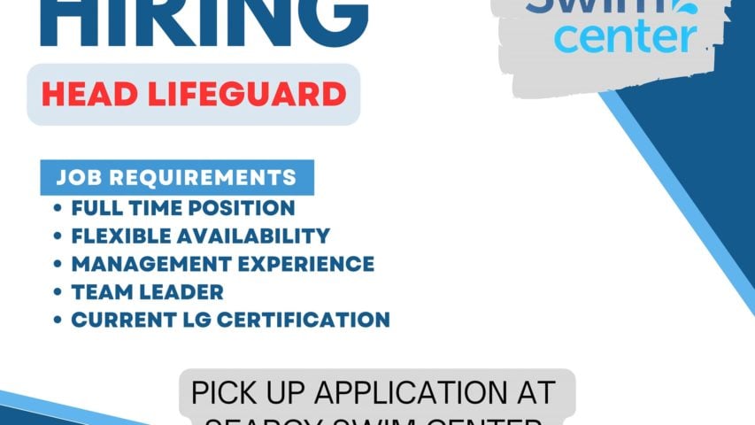 Searcy Swim Center Hiring Lifeguards and Head Lifeguard