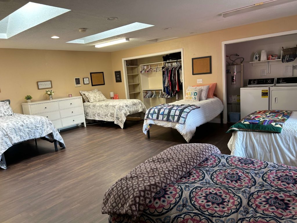 One of the bedrooms at Women at the Well Grace House