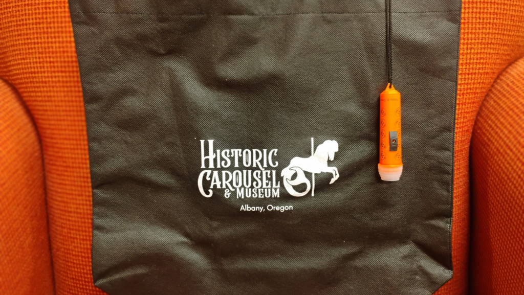 halloween giveaway historic carousel Albany Oregon