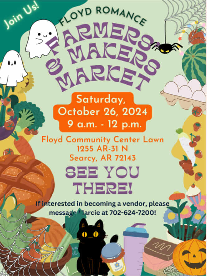 Floyd Romance Farmers and Makers Market: Final Event of the Year on October 26, 2024