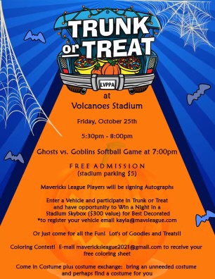 Trunk or Treat Volcanoes Stadium