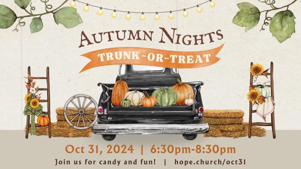 autumn nights trunk or treat