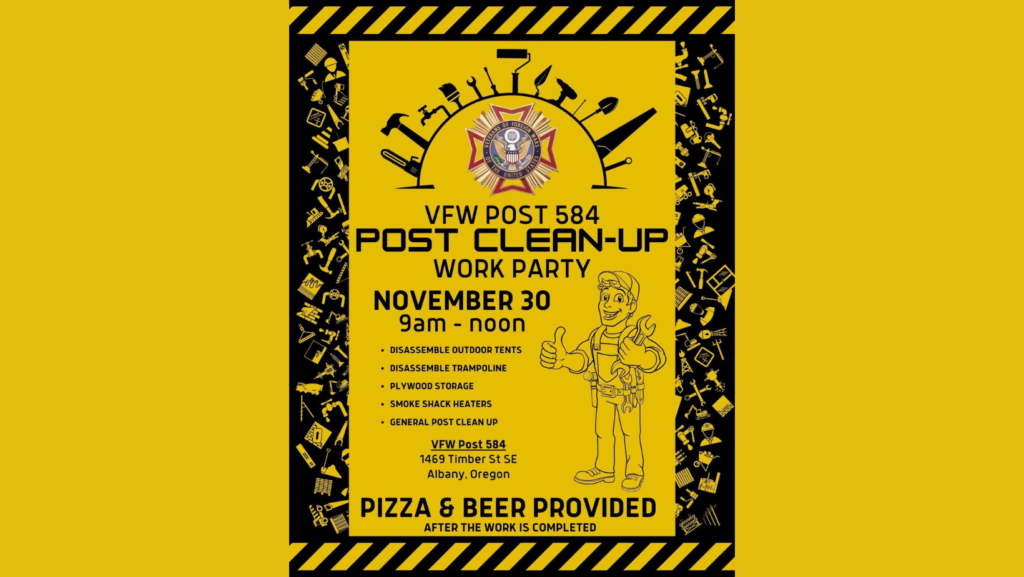 vfw post 584 work party albany oregon