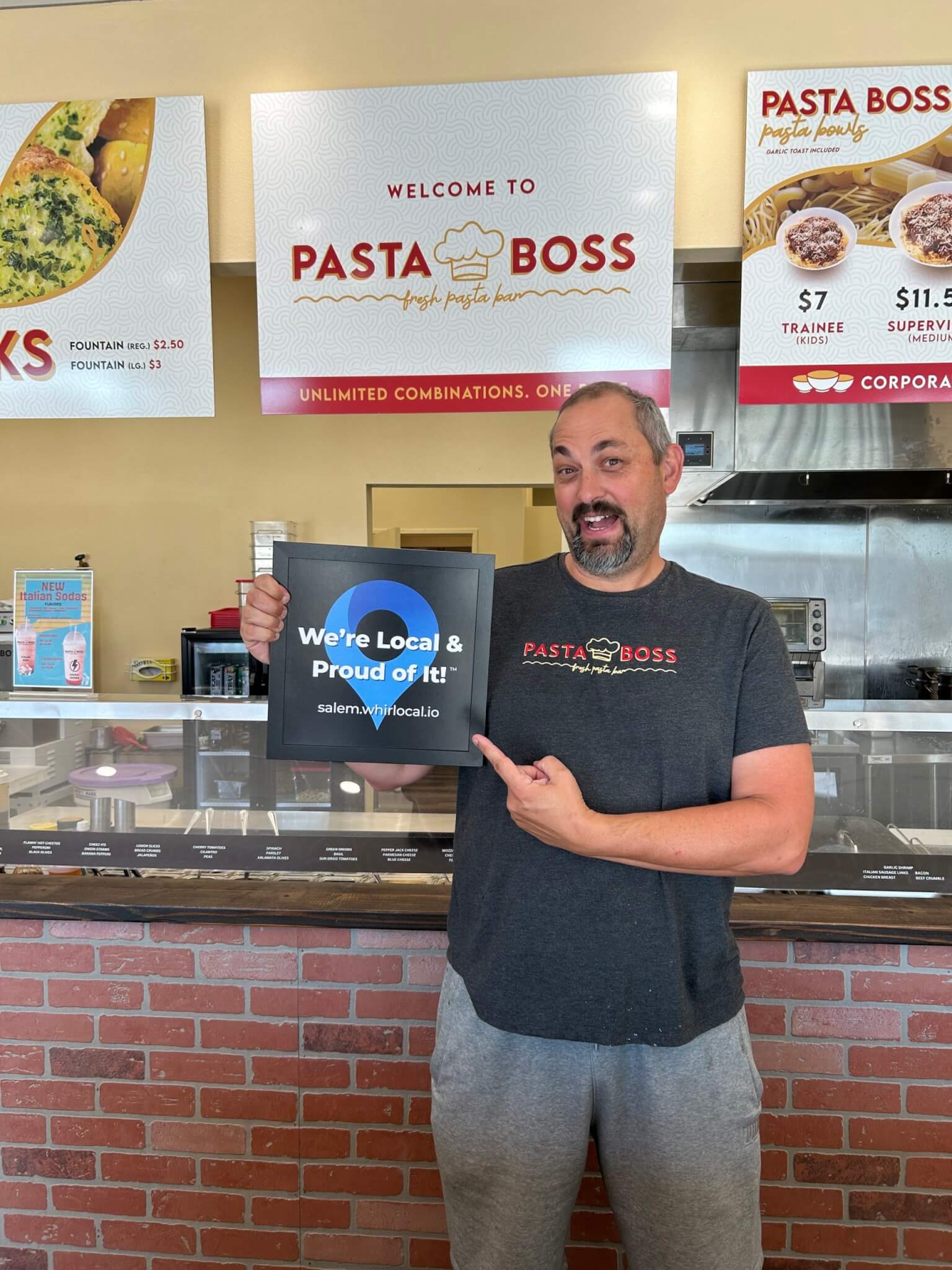 Kevin Ziebart owner/operator of Pasta Boss