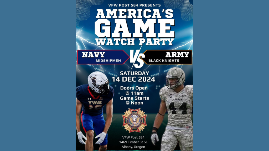 Army vs. Navy Game at VFW Post 584 Albany Oregon