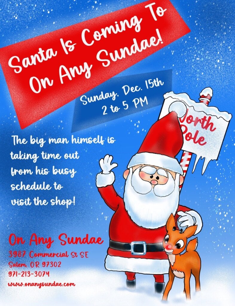 Santa at On Any Sundae