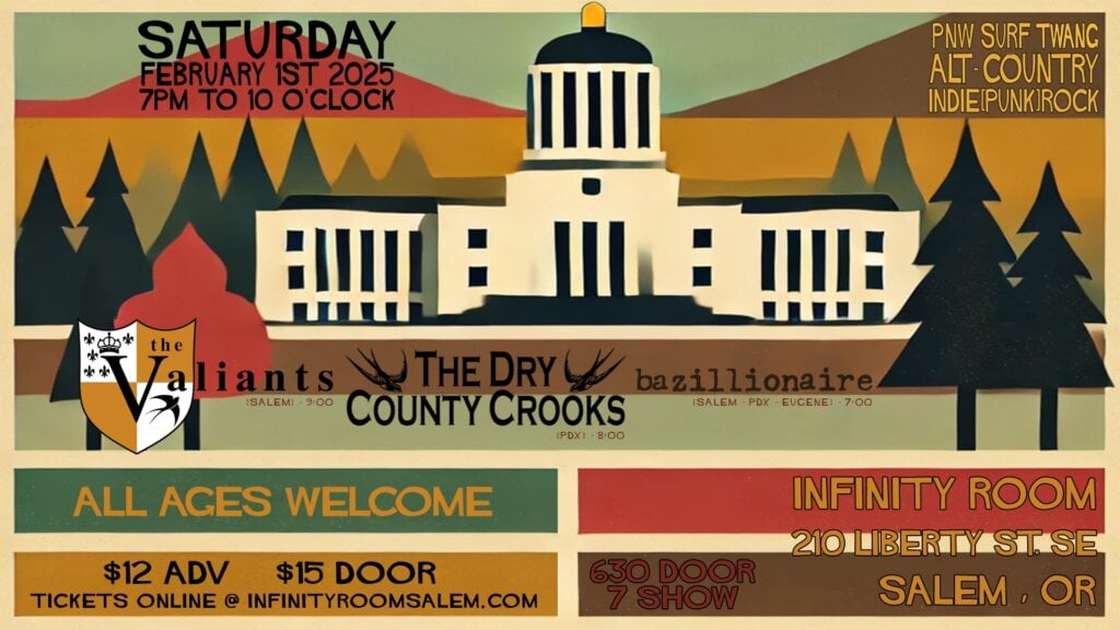 Dry County Crooks, The Valiants, and Bazillionaire at Infinity Room