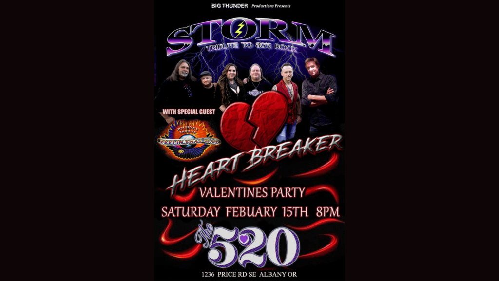 Heartbreaker Valentine's Party with STORM Albany OR