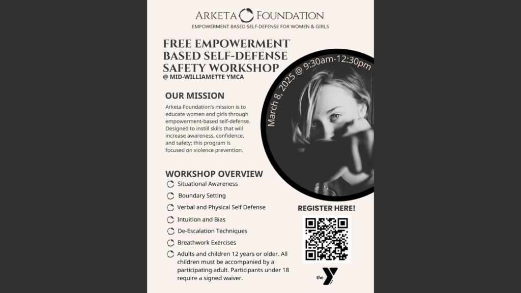 Free Empowerment-Based Self-Defense Workshop Albany OR