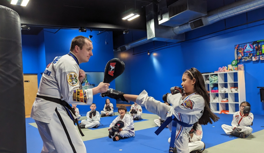 Carson Clews teaching ATA Marital Arts Class, Empower ATA Martial Arts - Salem, OR