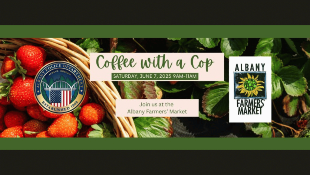 Coffee with a Cop at the Farmers' Market Albany OR