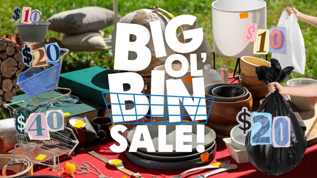 big ol bin sale