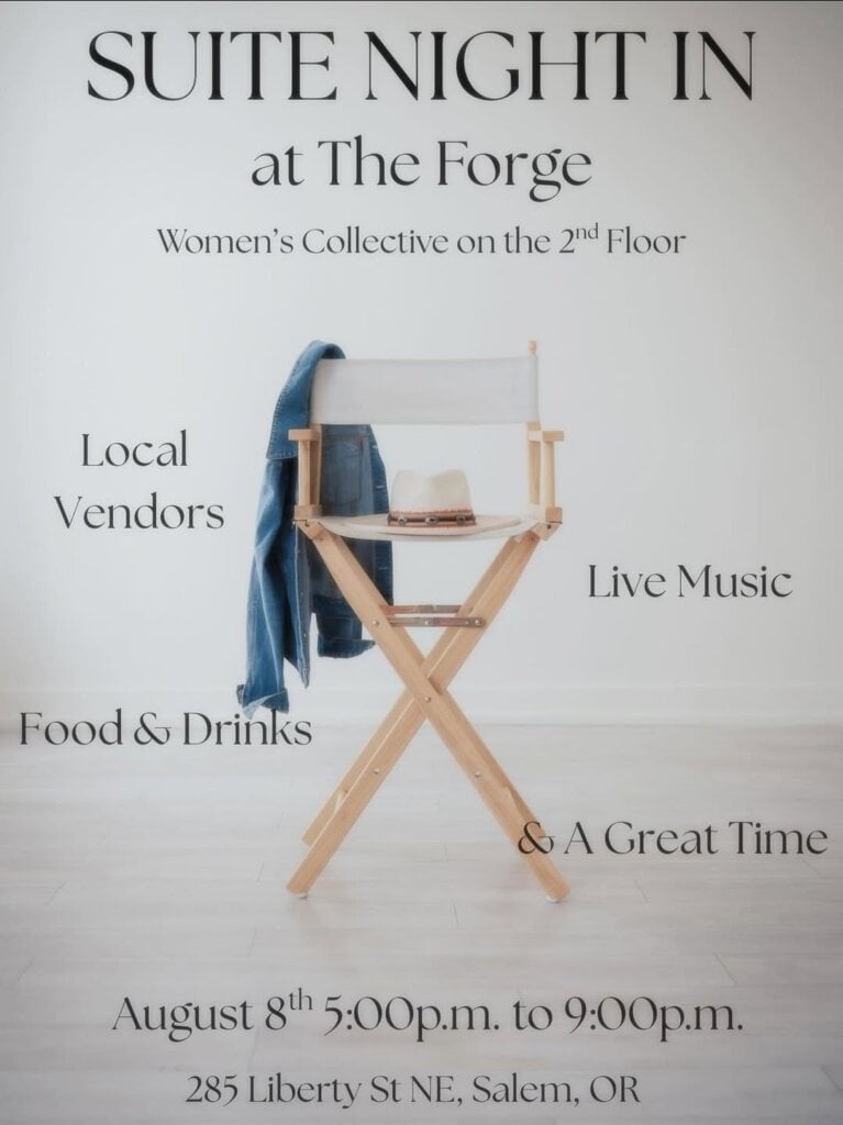 a director's chair with a hat on it