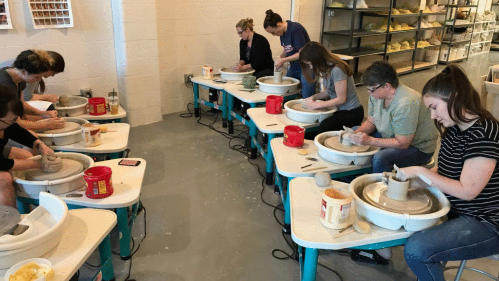 Throwing Pottery Class