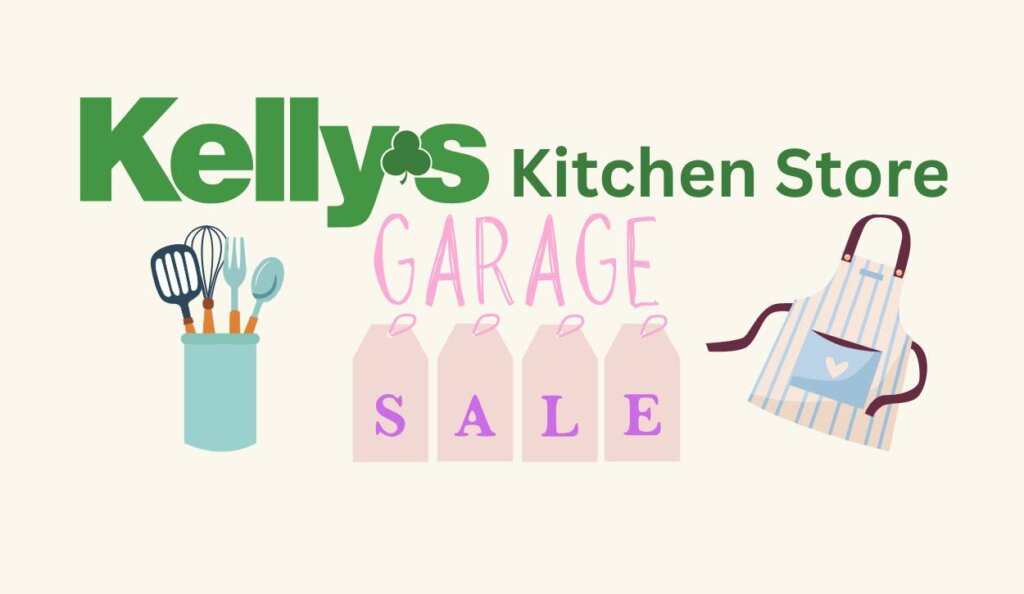 kelly's kitchen store garage sale