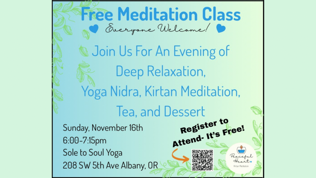 Deep Relaxation Session – Yoga Nidra & Kirtan