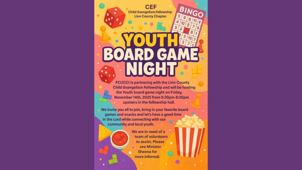 CEF Youth Board Game Night