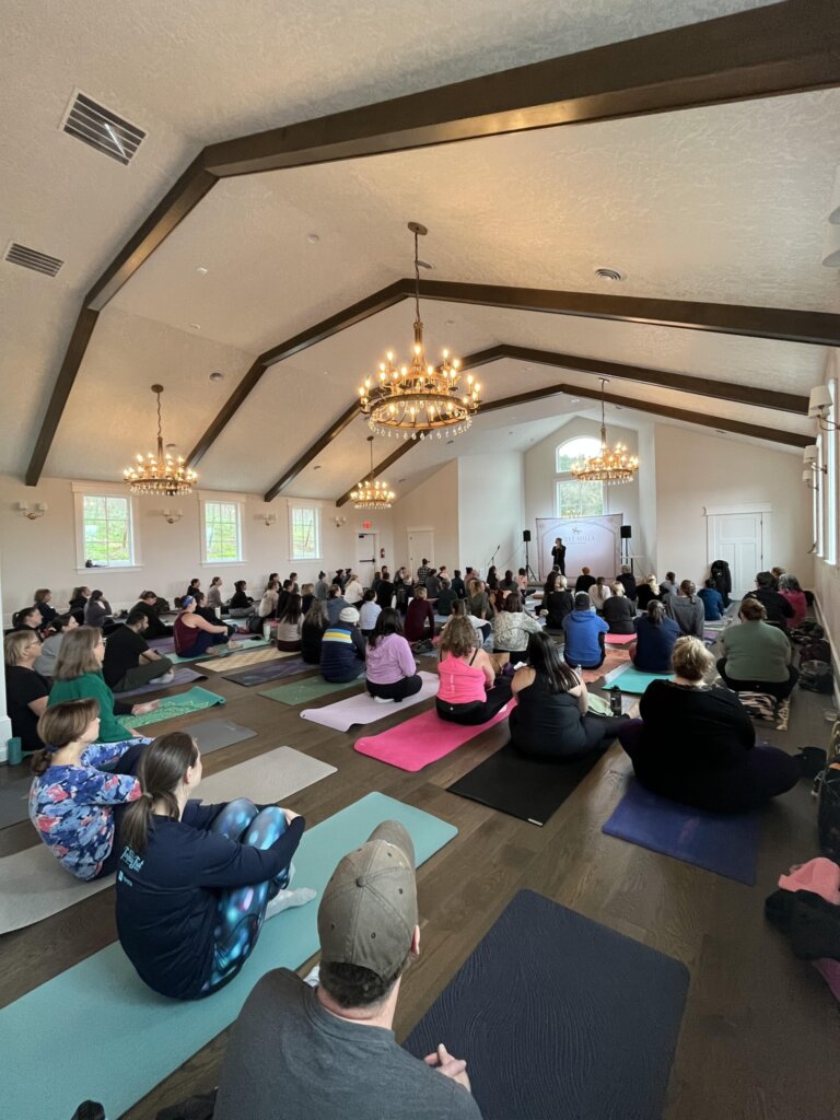 yoga + wine salem