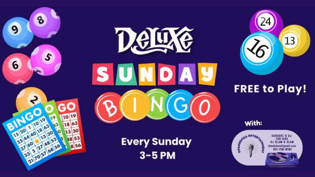 Sunday Bingo at Deluxe Brewing
