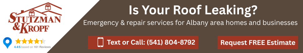 Is your roof leaking? Give Stutzman & Kropf a call today.