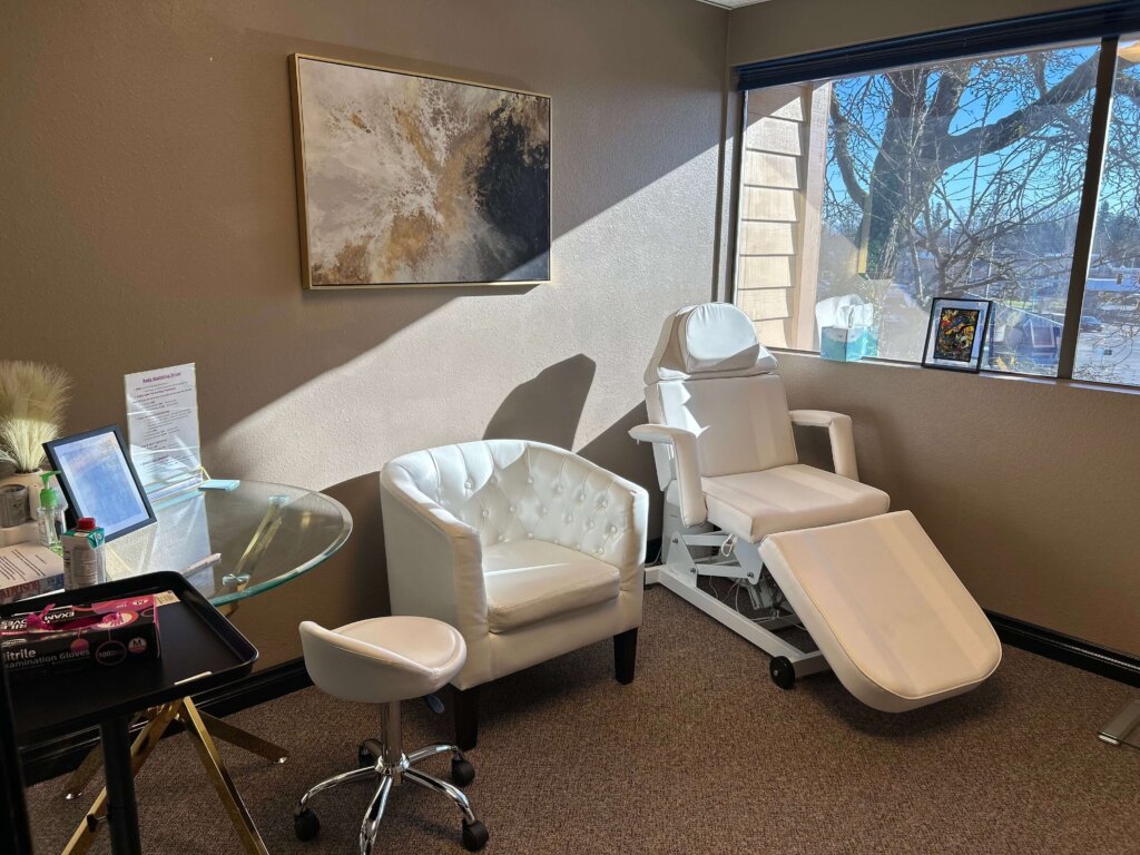 Treatment room at Earth Angel Wellness