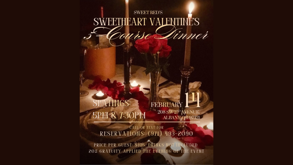 Sweet Red Valentine’s Dinner