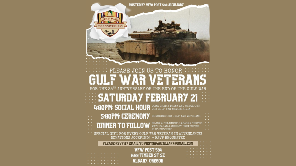 Gulf War Veteran Dinner
