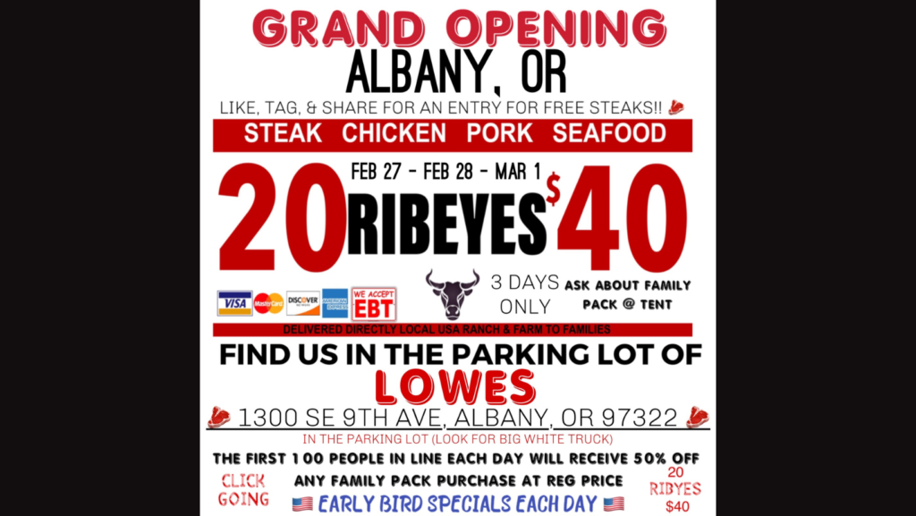 Huge Truckload Meat Sale