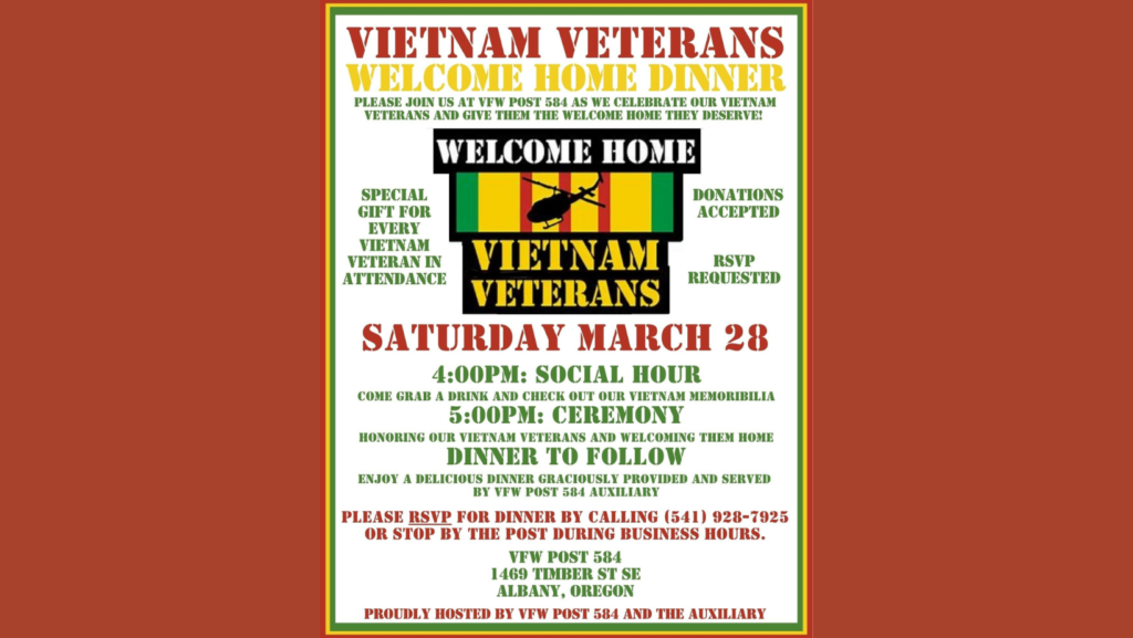 Vietnam Veterans Welcome Home Dinner