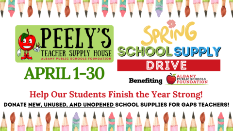 Restocking for the Finish Line: Peely’s Spring School Supply Drive