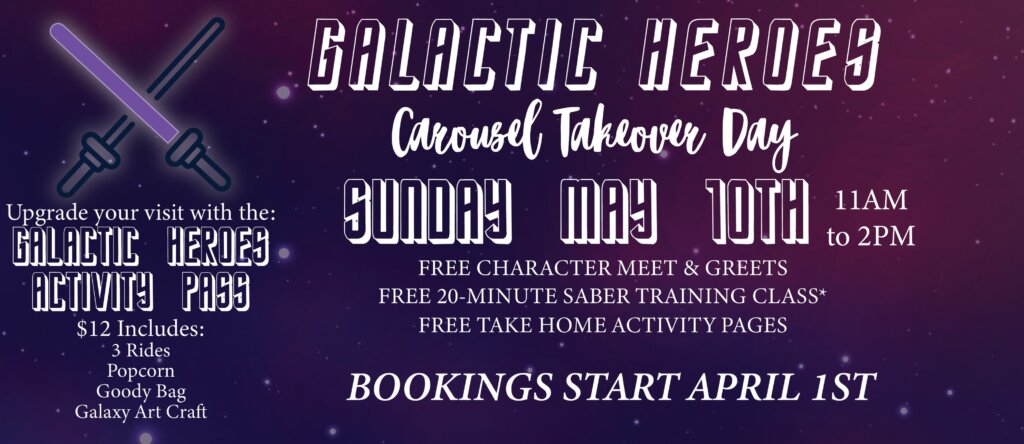 Galactic Heroes Takeover Day at the Carousel