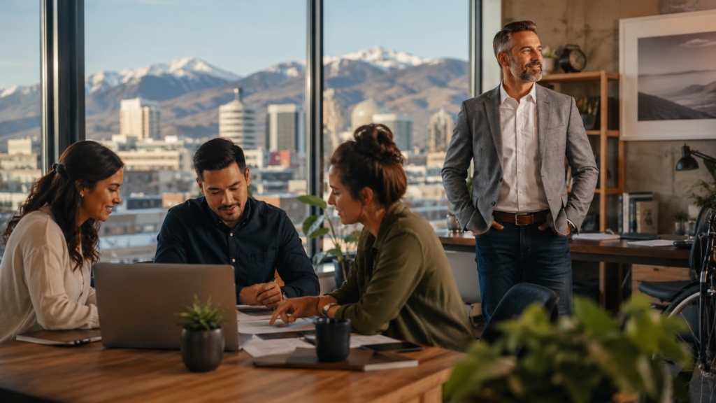 Reno business owner watching employees successfully run operations without direct supervision, demonstrating a scalable and sellable business.