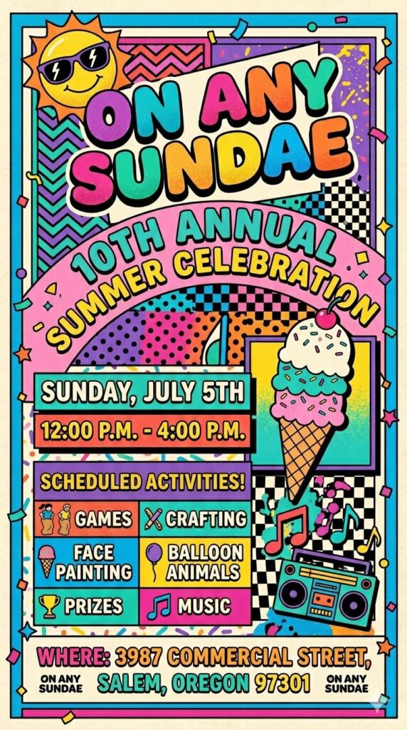 On Any Sundae 10th Annual Summer Celebration