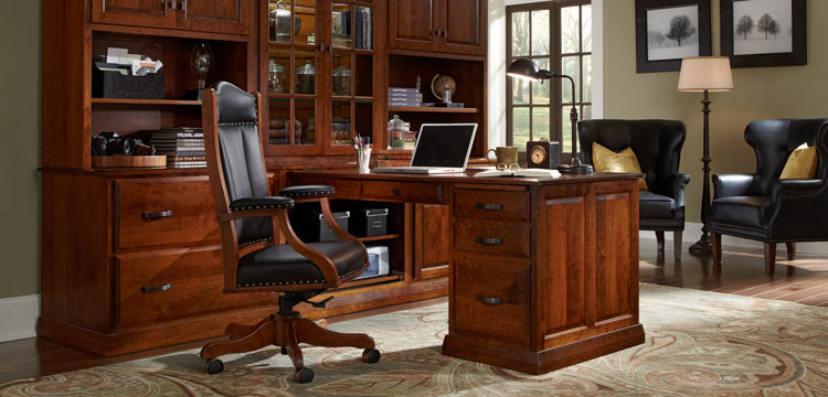 A comfortable home office starts with furniture that fits