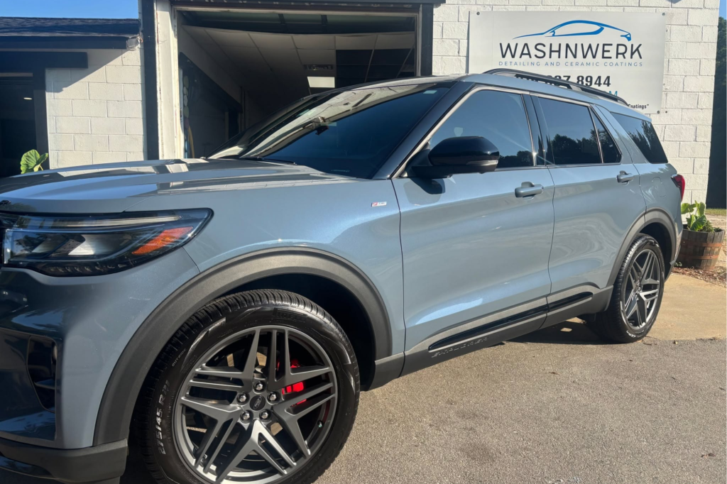 Ford Explorer showcasing a glossy surface after paint correction.
