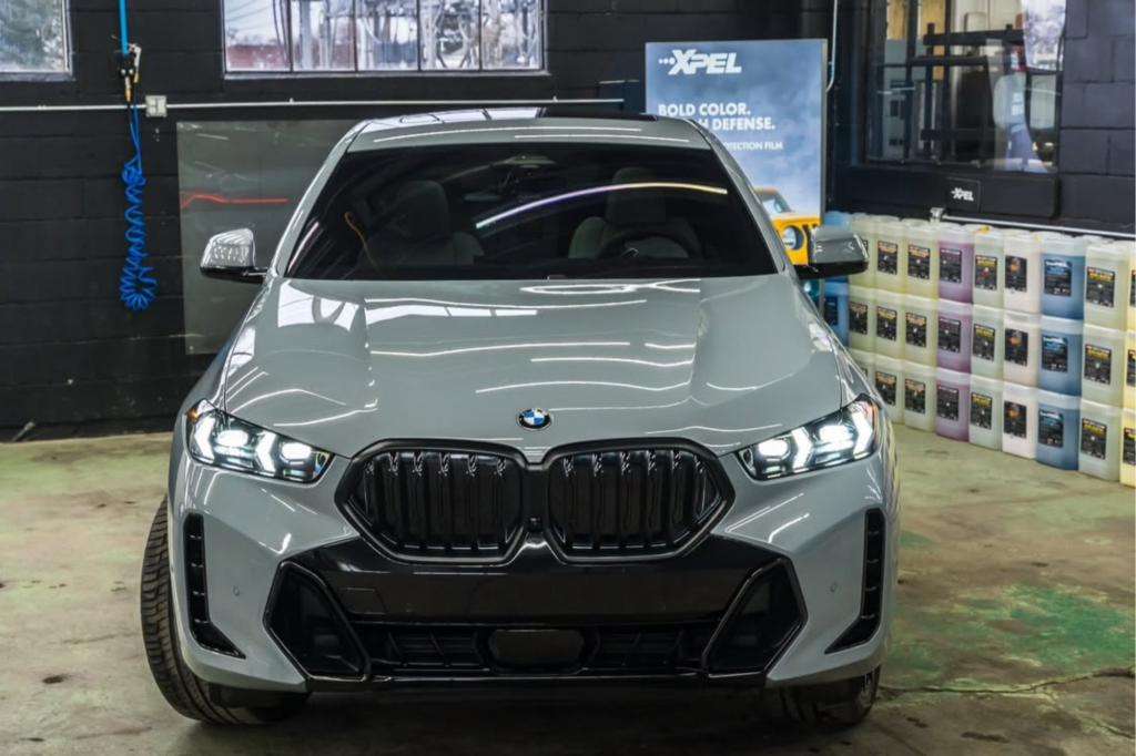 BMW X6 featuring paint protection film for surface protection.
